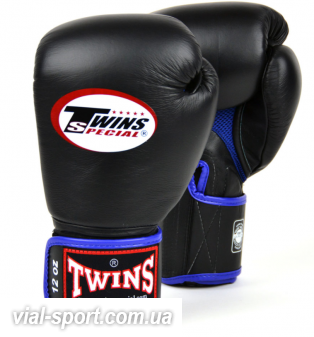 Боксерські рукавички Twins Air BGVLA - 1 Black-Blue